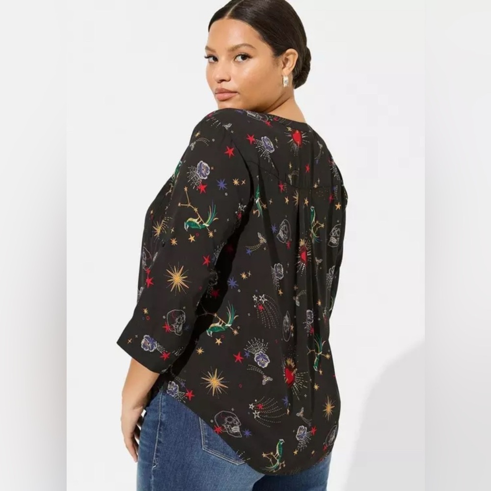 Torrid Black 1X Blouse